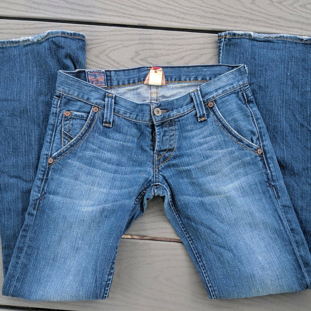 LUCKY BRAND Lil Maggie Womens Button Fly Blue Jean